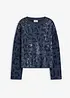 Jacquard Oversize Pullover mit Pailletten, bonprix