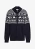 Gilet norvégien en maille douce 100% coton, bonprix