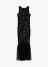 Robe à sequins et base volantée, bonprix