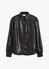 Hemdbluse aus glänzendem Satin, bonprix