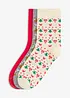 Weihnachtssocken mit Bio-Baumwolle (3er Pack), bonprix