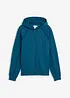 Sweatjacke mit Kontrastdetails aus reiner Baumwolle, bonprix