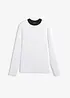 Langarmshirt aus Viskose-Mix mit abgesetztem Turtleneck, bonprix