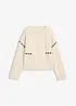 Grobstrick-Pullover mit Zopfmuster, bonprix