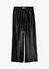 Satinierte Palazzo-Hose mit Bequembund, bonprix