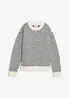 Grobstrick-Pullover mit Wollanteil, bonprix