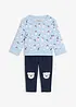 Sweatshirt und Krabbelleggings aus reiner Bio-Baumwolle (2-tlg.Set), bonprix