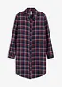 Gewebtes Nachthemd aus  Flanell mit Knopfleiste, bonprix