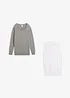 3-in-1 Set aus Umstandspullover und Stilltop aus Baumwollstrick, bonprix