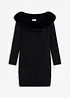 Strickkleid mit Fellimitat-Besatz, bonprix