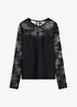 Langarmshirt aus feiner Spitze, bonprix