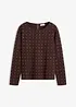 Langarmshirt mit Strass-Applikation, bonprix