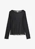 Langarmshirt aus transparentem Mesh, bonprix