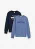 Sweatshirt aus reiner Bio-Baumwolle (2er Pack), bonprix