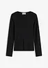 Geripptes Langarmshirt, bonprix