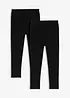 Leggings aus elastischem Bio-Baumwoll-Mix (3er Pack), bonprix