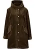 Warmer Cord-Parka mit Teddy-Futter in der Kapuze, in A-Linie, bonprix