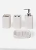 Lot de 4 accessoires de salle de bain, bonprix