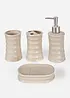 Lot de 4 accessoires de salle de bain, bonprix