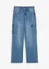 Loose-Fit-Stretch-Jeans mitverstellbarem Bund, Straight, bonprix