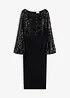 Midikleid mit Pailletten, bonprix