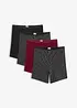 Lot de 4 boxers taille haute pour fille à jambes longues, bonprix