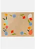 Paillasson lavable à motif printanier, bonprix
