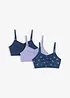 Lot de 3 brassières douces, bonprix