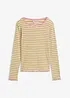 Rippshirt gestreift aus Bio-Baumwolle, bonprix