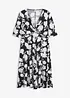Bedrucktes Jersey-Kleid mit Drapierung, bonprix