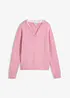 Pullover mit Spitzeneinsatz, bonprix