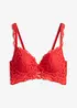 Soutien-gorge push-up en dentelle douce, bonprix