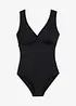 Medium Shape-Badeanzug mit V-Ausschnitt, bonprix