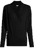 Ajour-Pullover in Wickeloptik, bonprix