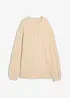 Oversize-Pullover mit Zopfmuster, bonprix