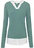 Feinstrickpullover mit Bluseneinsatz, bonprix