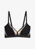 Bralette ohne Bügel mit transparenten Einsätzen, bonprix