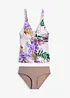 Tankini à col V (ens. 2 pces), bonprix