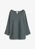 Oversize Ripp-Pullover aus Viskose-Mix, bonprix