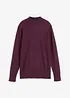 Basic Pullover mit Stehkragen mit recycelter Baumwolle, bonprix