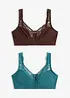 BH ohne Bügel mit Bio-Baumwolle (2er Pack), bonprix