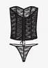 Guêpière et string en dentelle (ens. 2 pces), bonprix