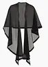 Poncho-écharpe avec détail en satin, bonprix