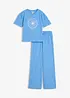T-Shirt und Jerseyhose (2-tlg.Set) aus elastischem Baumwoll-Mix, bonprix