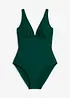 Maillot 1 pièce sculptant à décolleté plongeant, maintien modéré, bonprix