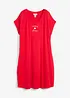 Jersey-Kleid mit Stickerei aus Viskose-Elasthan-Mix, bonprix