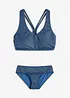 Bustier-Bikini in Jeansoptik(2-tlg.Set), bonprix