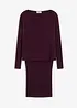Robe en maille et pull sans manches (ens. 2 pces), bonprix