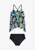 Tankini mit bedruckter Netzware  (2-tlg.Set), bonprix