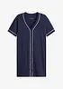 Kurzes Nachthemd aus reiner Baumwolle mit Knopfleiste, bonprix